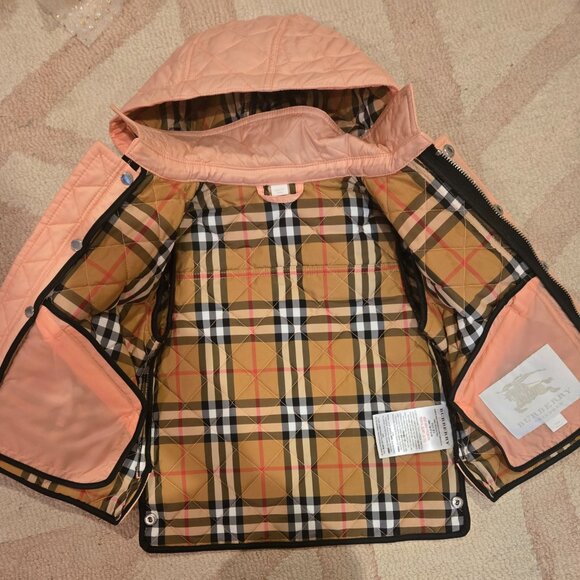 NWOT Girls Burberry Coat - Picture 2 of 5